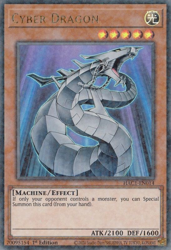 Cyber Dragon (Duel Terminal) - HAC1-EN014 - Duel Terminal Technology Ultra Rare