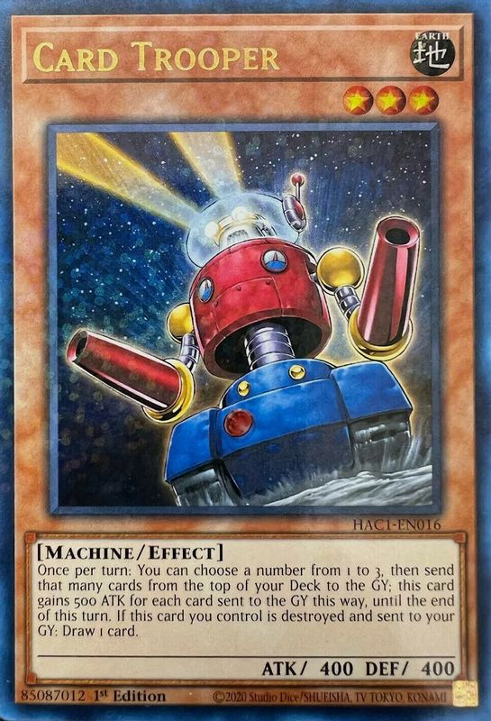 Card Trooper (Duel Terminal) - HAC1-EN016 - Duel Terminal Technology Ultra Rare