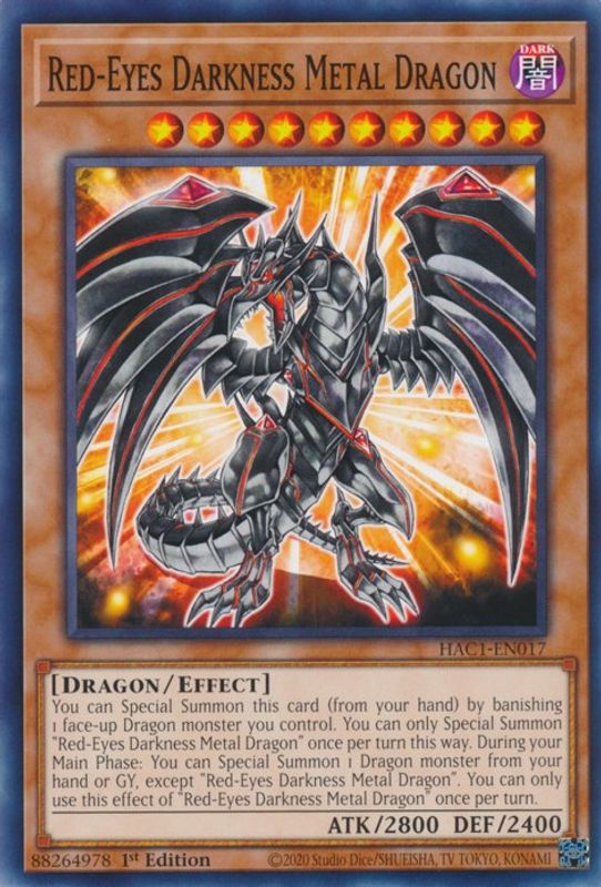 Red-Eyes Darkness Metal Dragon - HAC1-EN017 - Common