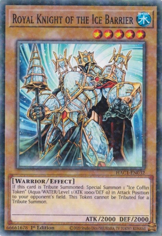 Royal Knight of the Ice Barrier (Duel Terminal) - HAC1-EN032 - Duel Terminal Technology Common