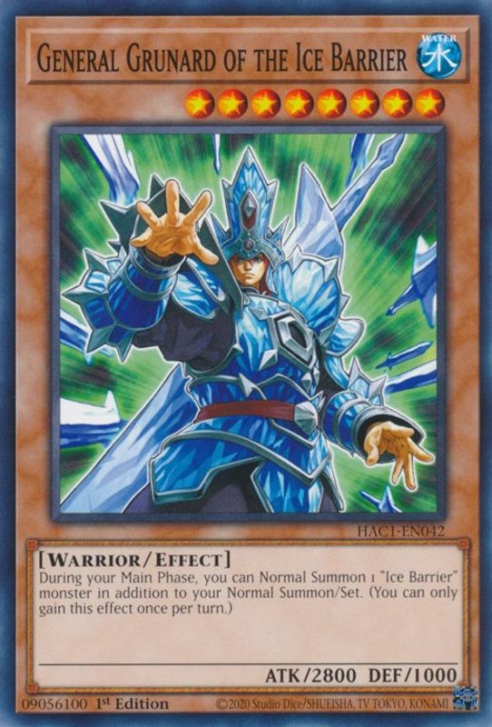 General Grunard of the Ice Barrier - HAC1-EN042 - Common