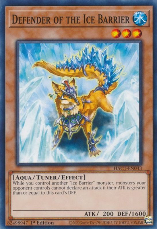 Defender of the Ice Barrier - HAC1-EN043 - Common