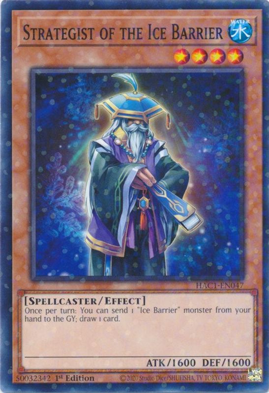 Strategist of the Ice Barrier (Duel Terminal) - HAC1-EN047 - Duel Terminal Technology Common