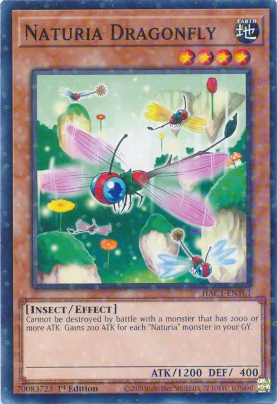 Naturia Dragonfly (Duel Terminal) - HAC1-EN101 - Duel Terminal Technology Common