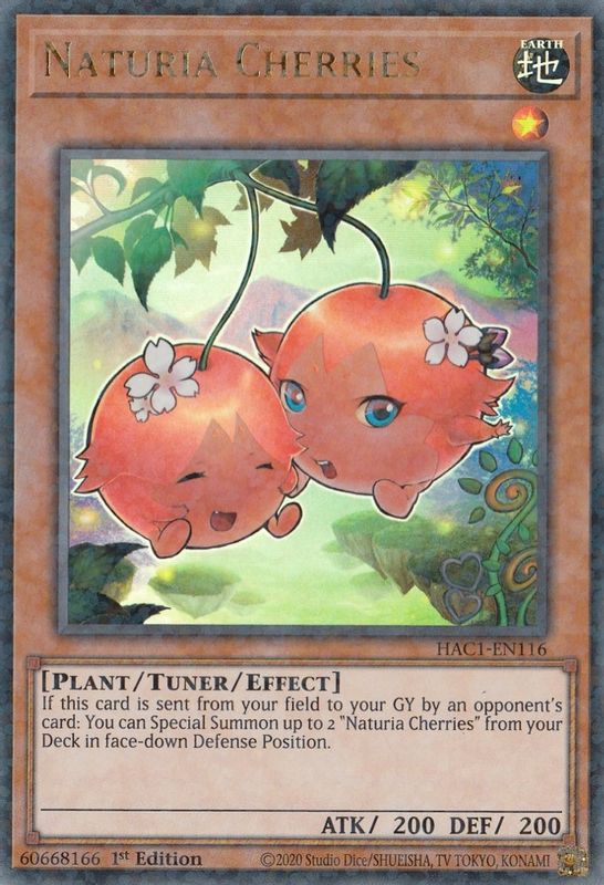 Naturia Cherries (Duel Terminal) - HAC1-EN116 - Duel Terminal Technology Ultra Rare