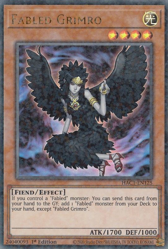 Fabled Grimro (Duel Terminal) - HAC1-EN125 - Duel Terminal Technology Ultra Rare