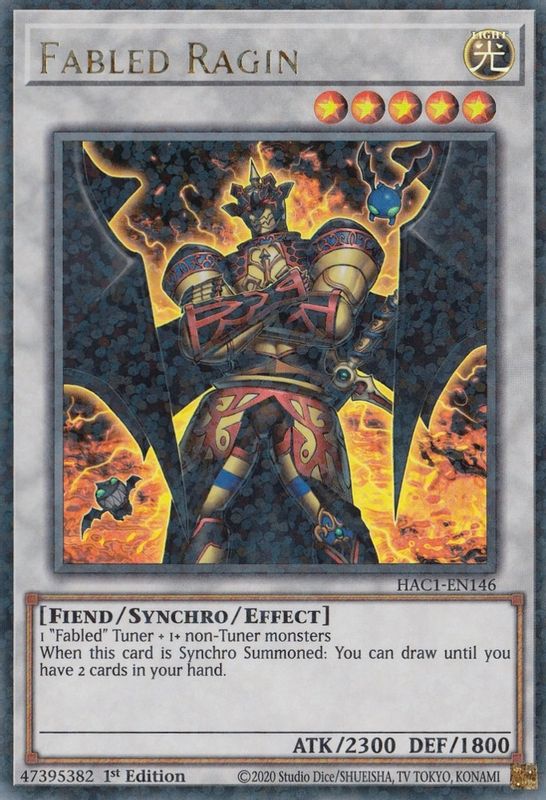 Fabled Ragin (Duel Terminal) - HAC1-EN146 - Duel Terminal Technology Ultra Rare