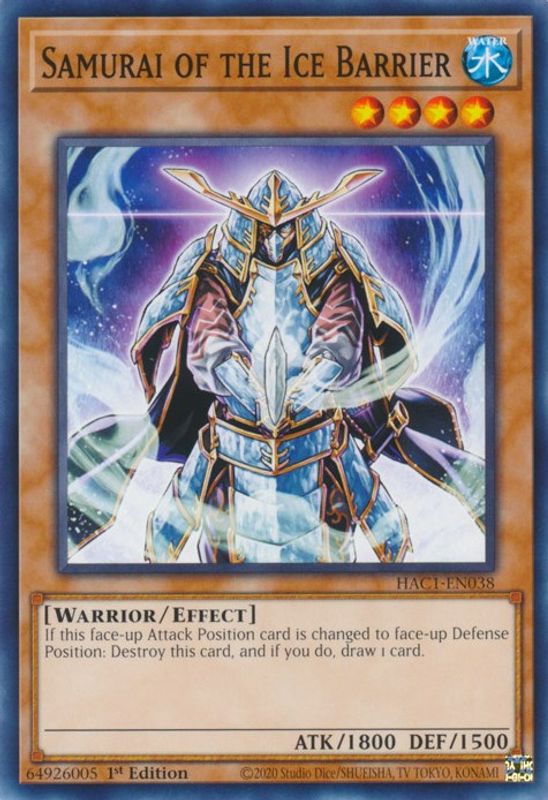 Samurai of the Ice Barrier - HAC1-EN038 - Common