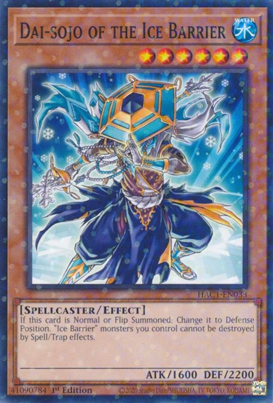 Dai-sojo of the Ice Barrier (Duel Terminal) - HAC1-EN033 - Duel Terminal Technology Common