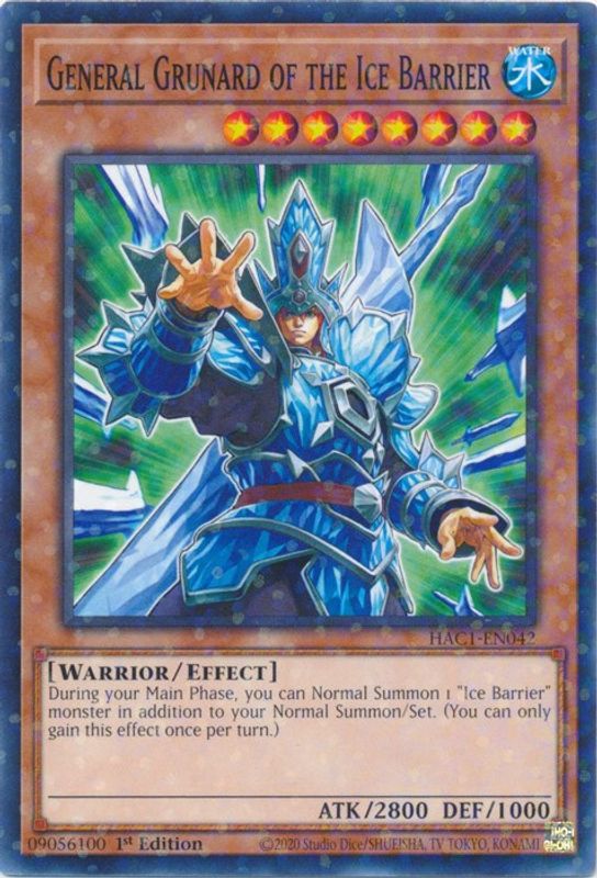 General Grunard of the Ice Barrier (Duel Terminal) - HAC1-EN042 - Duel Terminal Technology Common