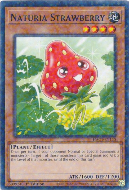 Naturia Strawberry (Duel Terminal) - HAC1-EN110 - Duel Terminal Technology Common