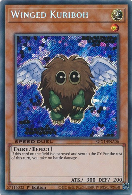 Winged Kuriboh (Secret Rare) - SGX1-ENA06 - Secret Rare