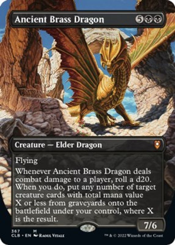 Ancient Brass Dragon (Borderless) - 367 - Mythic