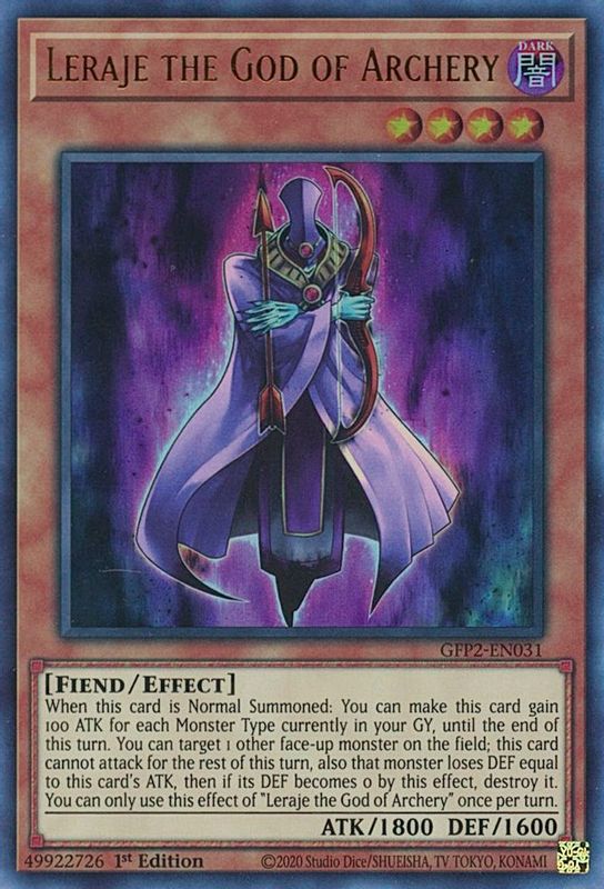 Leraje the God of Archery - GFP2-EN031 - Ultra Rare