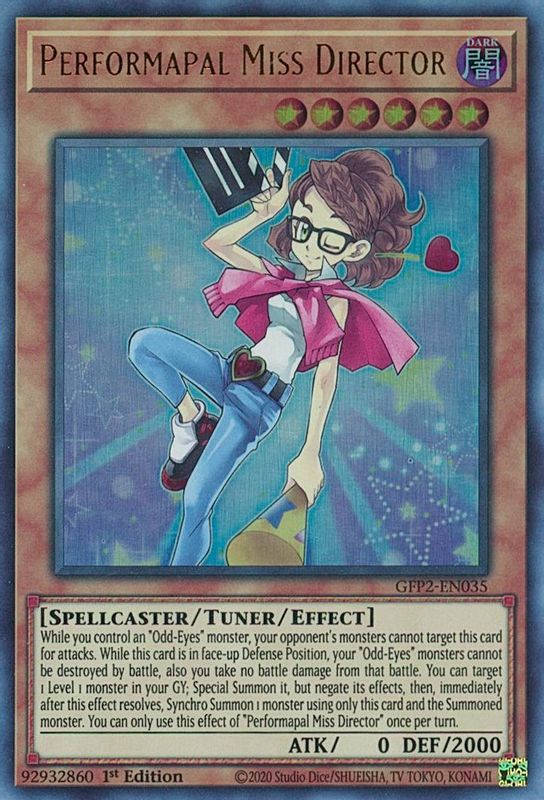 Performapal Miss Director - GFP2-EN035 - Ultra Rare