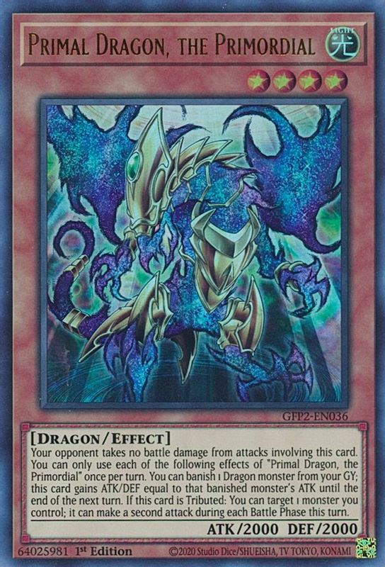 Primal Dragon, the Primordial - GFP2-EN036 - Ultra Rare