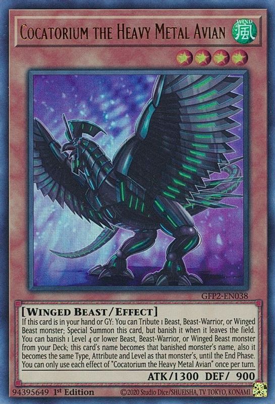 Cocatorium the Heavy Metal Avian - GFP2-EN038 - Ultra Rare