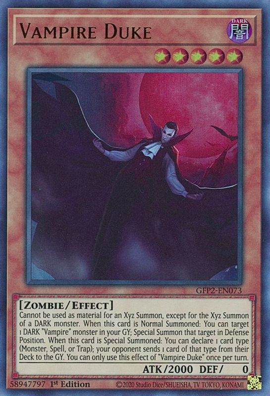 Vampire Duke - GFP2-EN073 - Ultra Rare