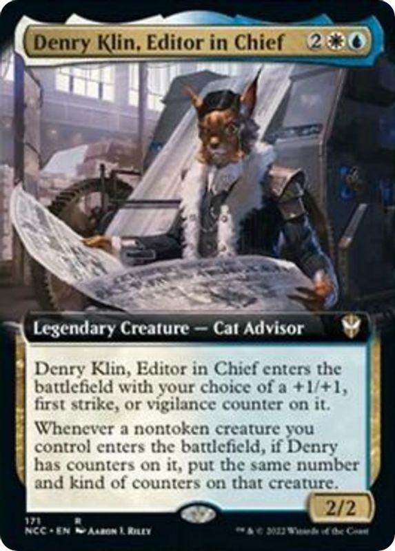 Denry Klin, Editor in Chief (Extended Art) - 171 - Rare