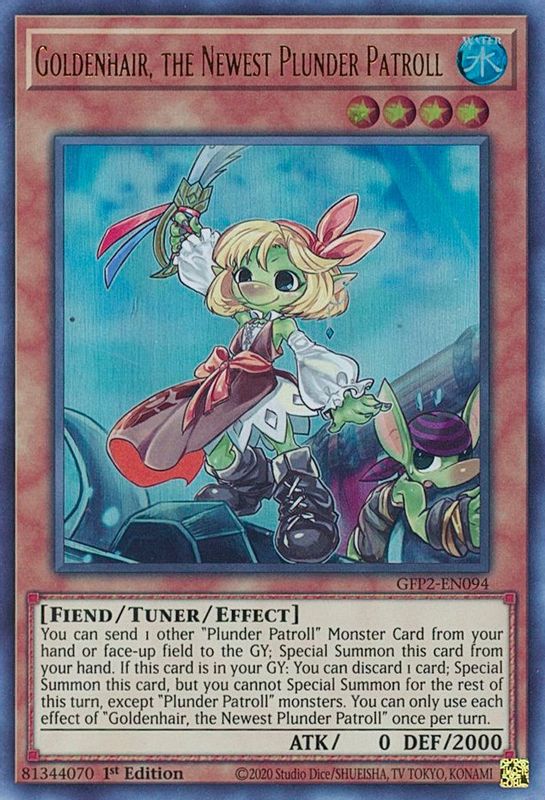 Goldenhair, the Newest Plunder Patroll - GFP2-EN094 - Ultra Rare