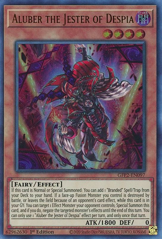 Aluber the Jester of Despia - GFP2-EN097 - Ultra Rare