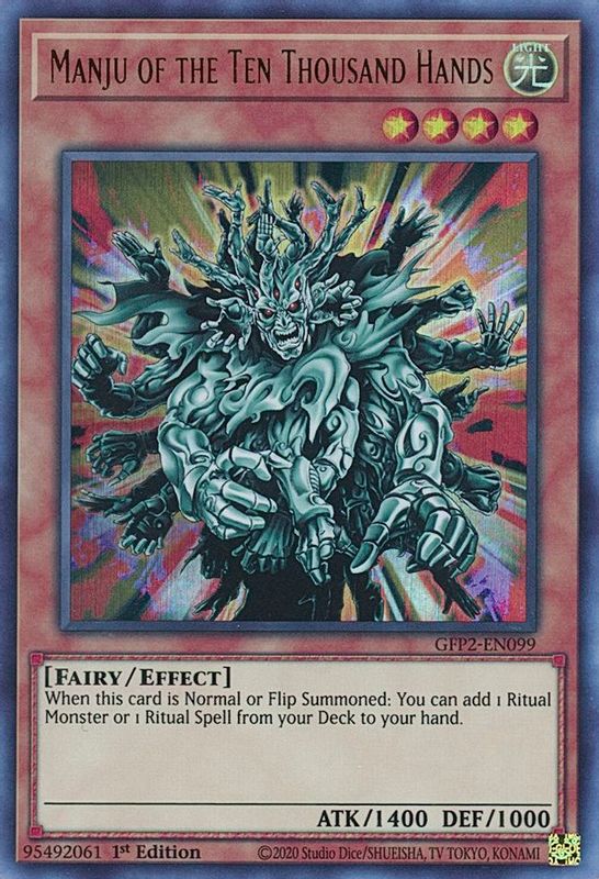 Manju of the Ten Thousand Hands - GFP2-EN099 - Ultra Rare