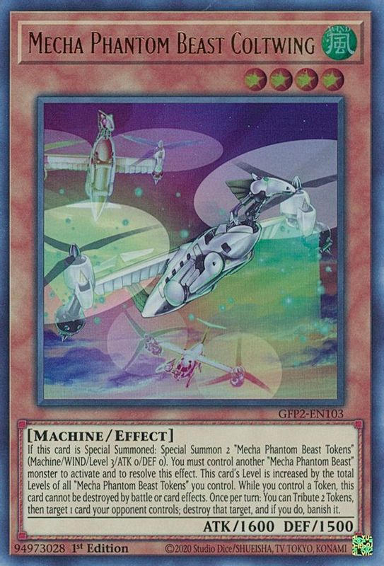 Mecha Phantom Beast Coltwing - GFP2-EN103 - Ultra Rare