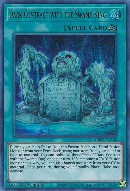 Dark Contract with the Swamp King - GFP2-EN160 - Ultra Rare