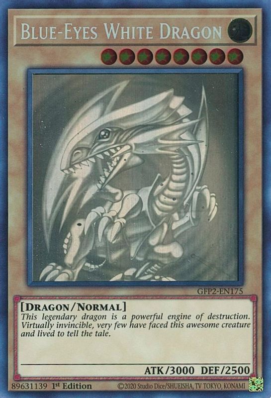 Blue-Eyes White Dragon (Ghost Rare) - GFP2-EN175 - Ghost Rare