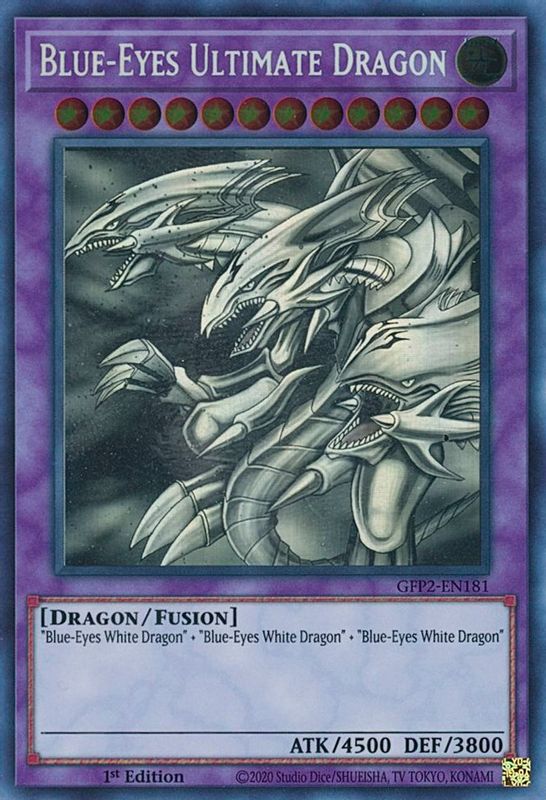 Blue-Eyes Ultimate Dragon (Ghost Rare) - GFP2-EN181 - Ghost Rare