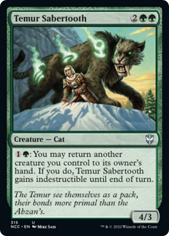 Temur Sabertooth - 315 - Uncommon