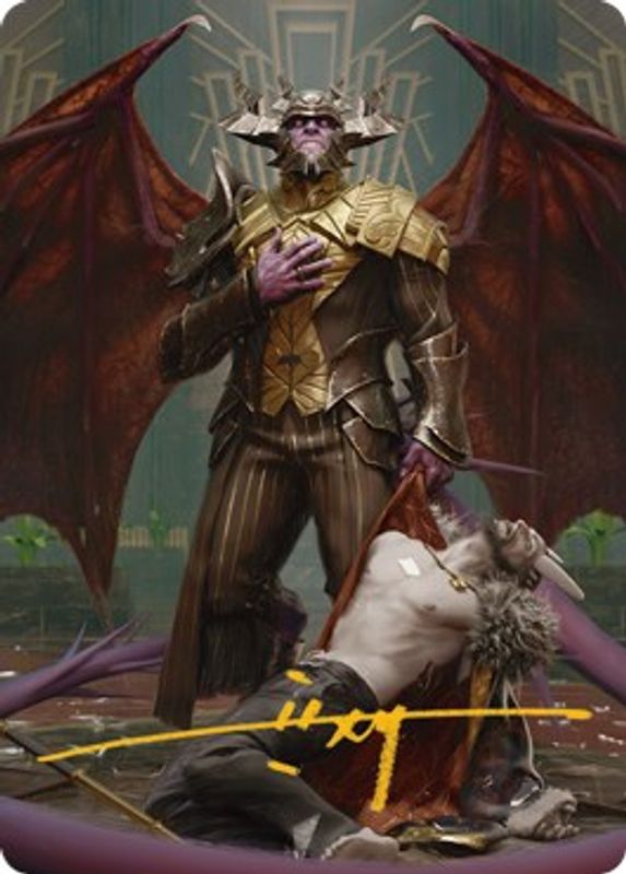 Ob Nixilis, the Adversary Art Card (31/81) (Gold-Stamped Signature) - 31 - Special