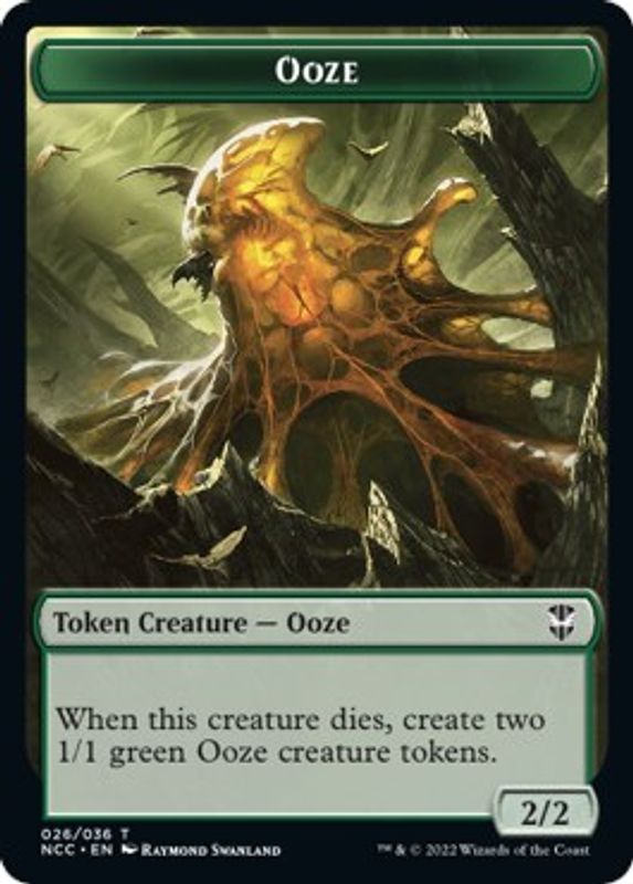 Ooze (026) // Treasure (015) Double-sided Token - Token