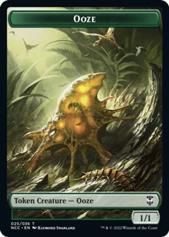 Ooze (025) // Treasure (015) Double-sided Token - Token