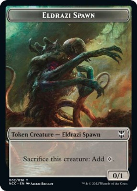 Eldrazi Spawn // Human Double-sided Token - Token