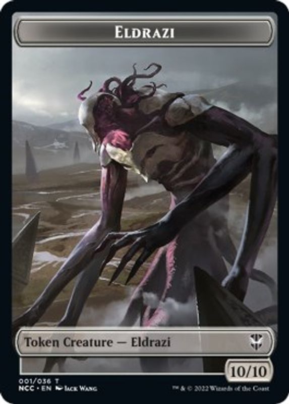 Eldrazi // Human Soldier Double-sided Token - Token