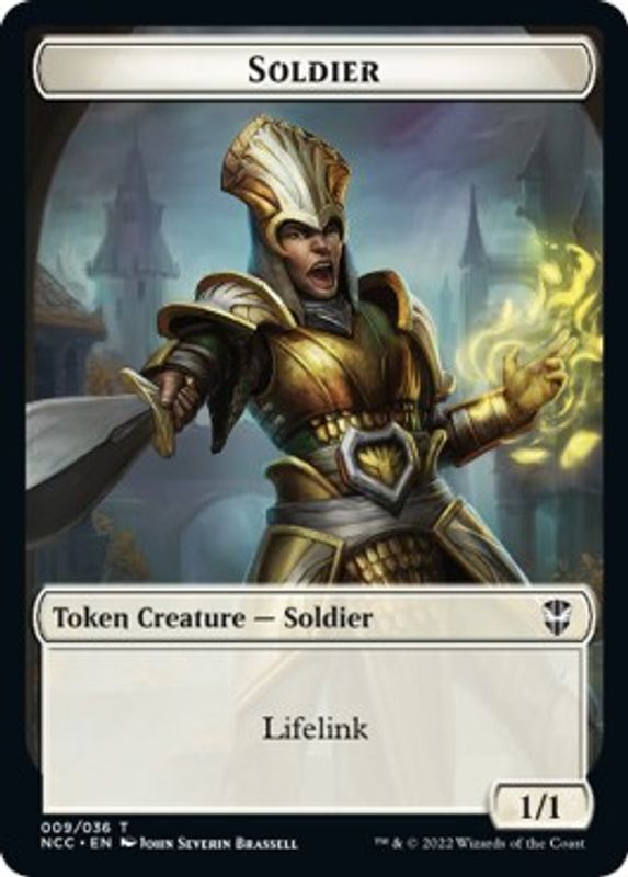 Soldier // Cat Beast Double-sided Token - Token