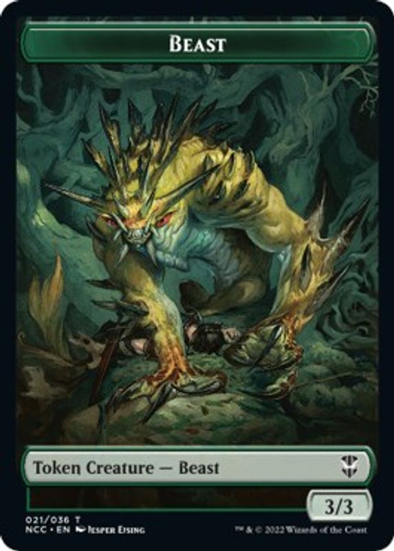 Beast // Saproling Double-sided Token - Token