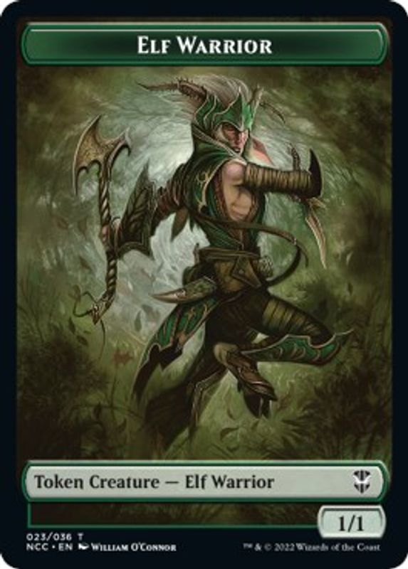 Elf Warrior // Wurm Double-sided Token - Token