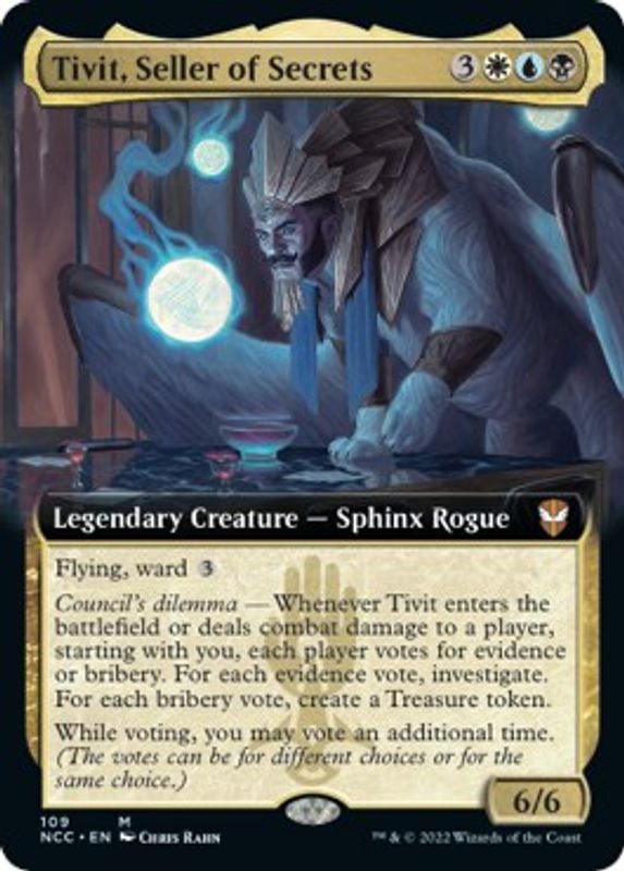 Tivit, Seller of Secrets (Extended Art) - 109 - Mythic