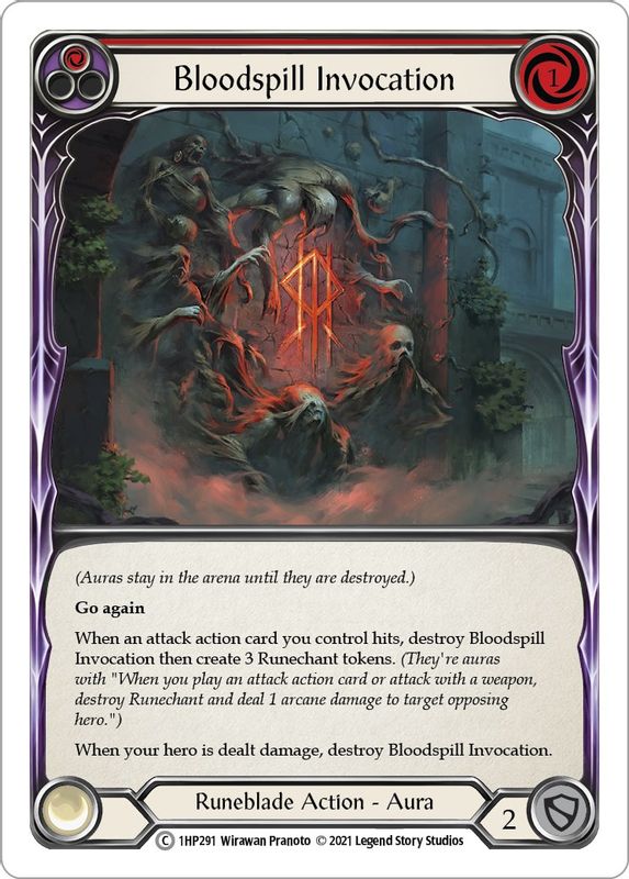 Bloodspill Invocation (Red) - 1HP291 - Common