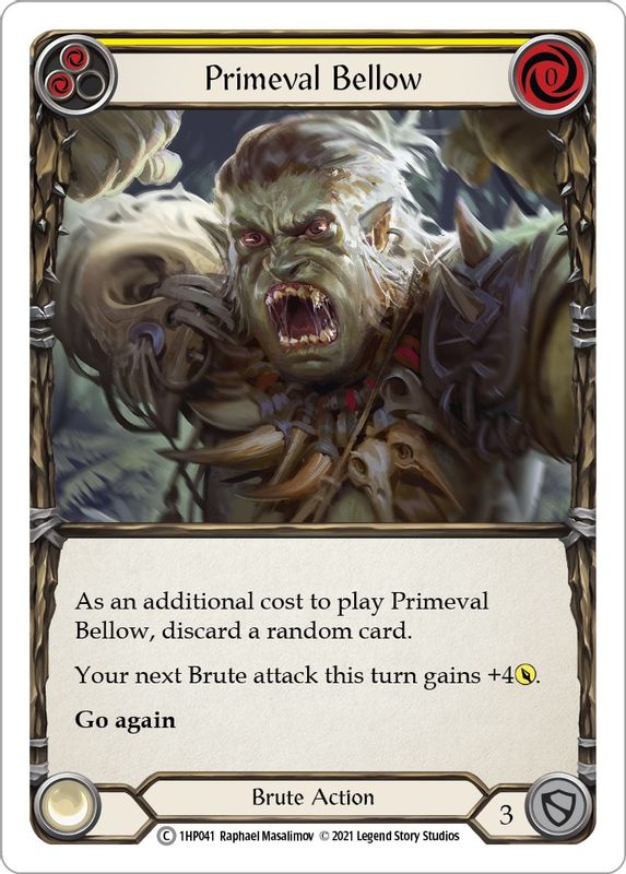 Primeval Bellow (Yellow) - 1HP041 - Common