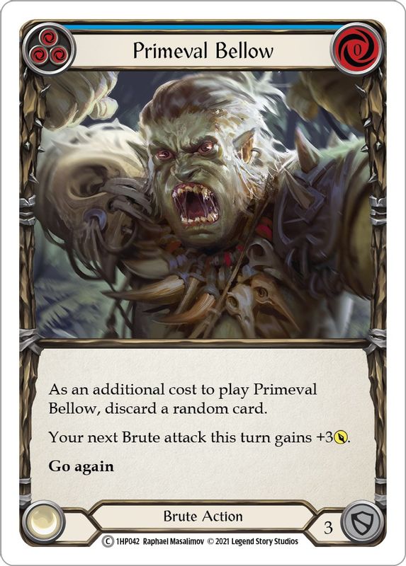 Primeval Bellow (Blue) - 1HP042 - Common