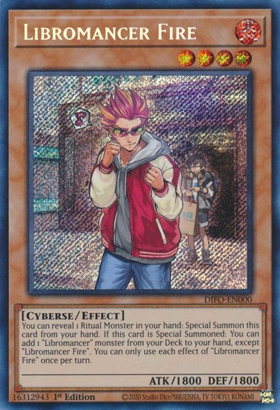 Libromancer Fire - DIFO-EN000 - Secret Rare