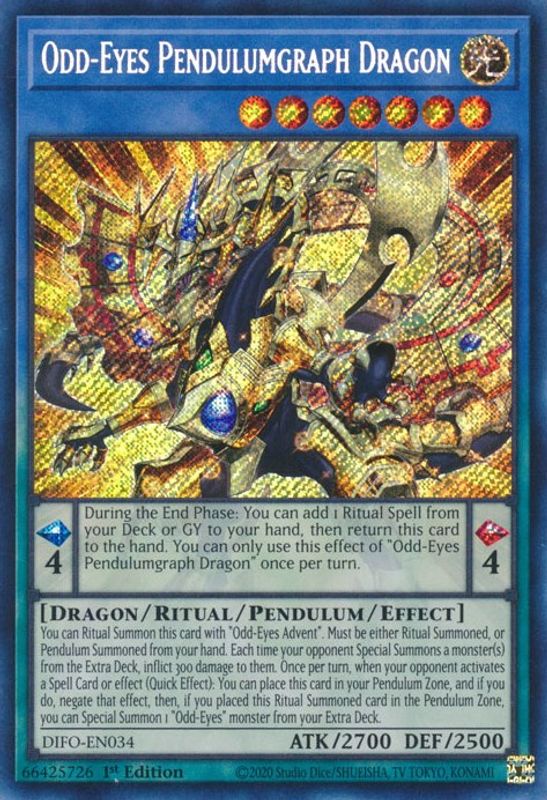 Odd-Eyes Pendulumgraph Dragon - DIFO-EN034 - Secret Rare