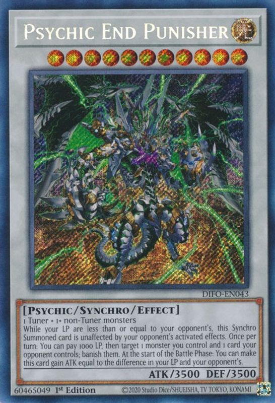 Psychic End Punisher - DIFO-EN043 - Secret Rare