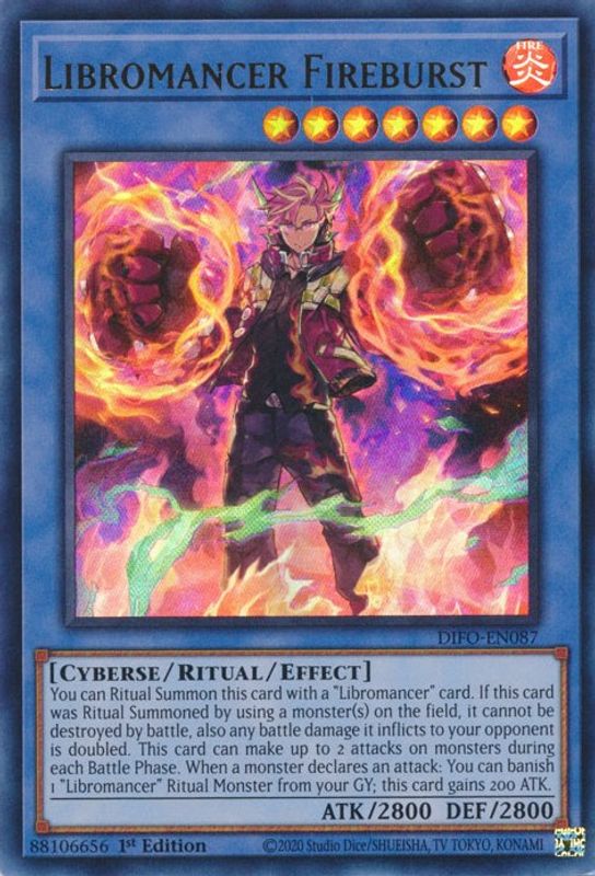 Libromancer Fireburst - DIFO-EN087 - Ultra Rare