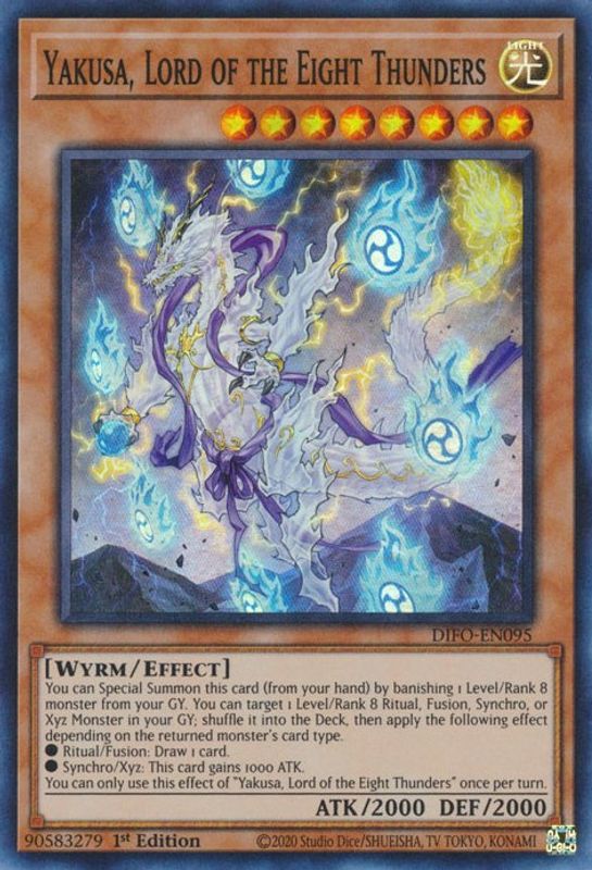 Yakusa, Lord of the Eight Thunders - DIFO-EN095 - Super Rare