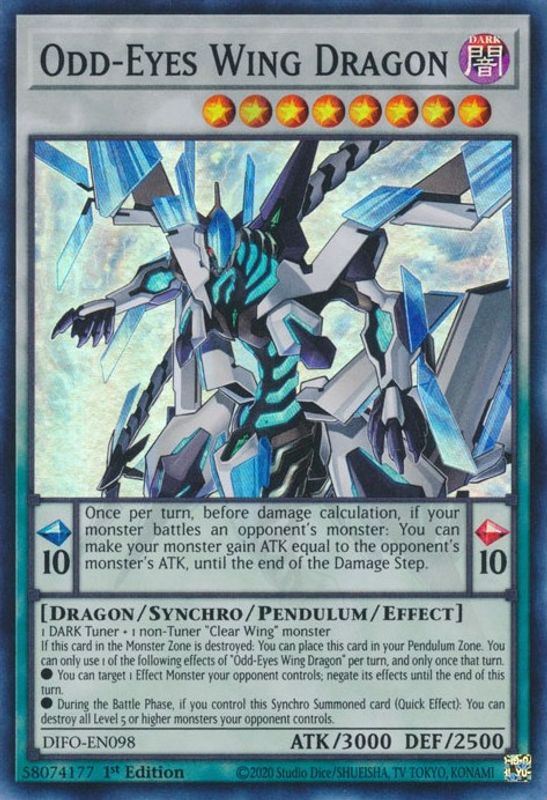 Odd-Eyes Wing Dragon - DIFO-EN098 - Super Rare