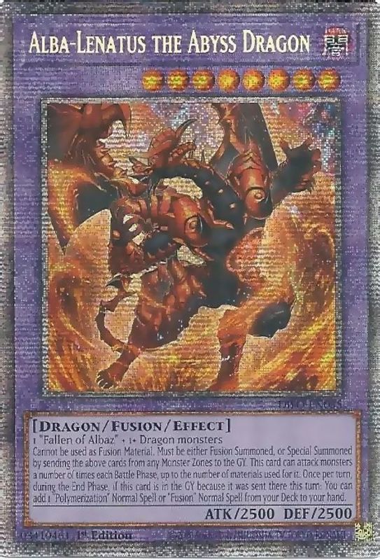 Alba-Lenatus the Abyss Dragon (Starlight Rare) - DIFO-EN035 - Starlight Rare